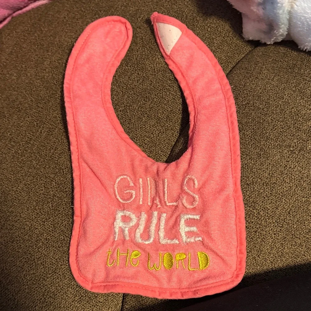 🔥 Bundle Pink/White Baby Bibs 🔥